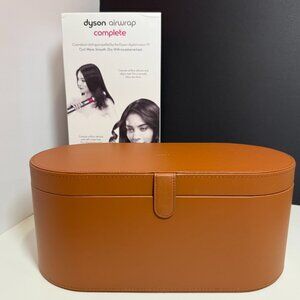 Dyson Airwrap Hair Styler Set with Fuchsia Accessories and Brown Case -10 Pieces